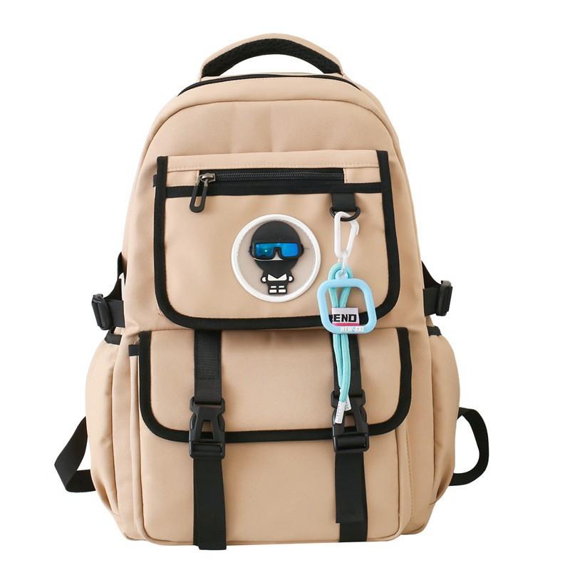 Large-capacity Schoolbag Male Junior High School Students Backpack Female 2024 New Casual Light Burden Reduction Computer Bag