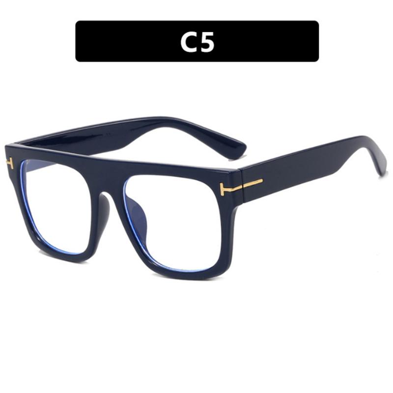 Oversize Square Frame Clear Lens Glasses Metal Hinge Myopia Nerd Spectacles Degree -0.5 -1.0 -2.0 -3.0 -4.0 to -6.0
