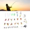 Fly Fishing Kit 88 Pcs Exquisite Lifelike Fishing Lures Hook Sequin Accessories Set