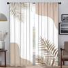 Concise Style Plants Blackout Curtain for Room 2 Panel Modern Living Room Curtains Tulle for Bedroom Shades Partition Kitchen