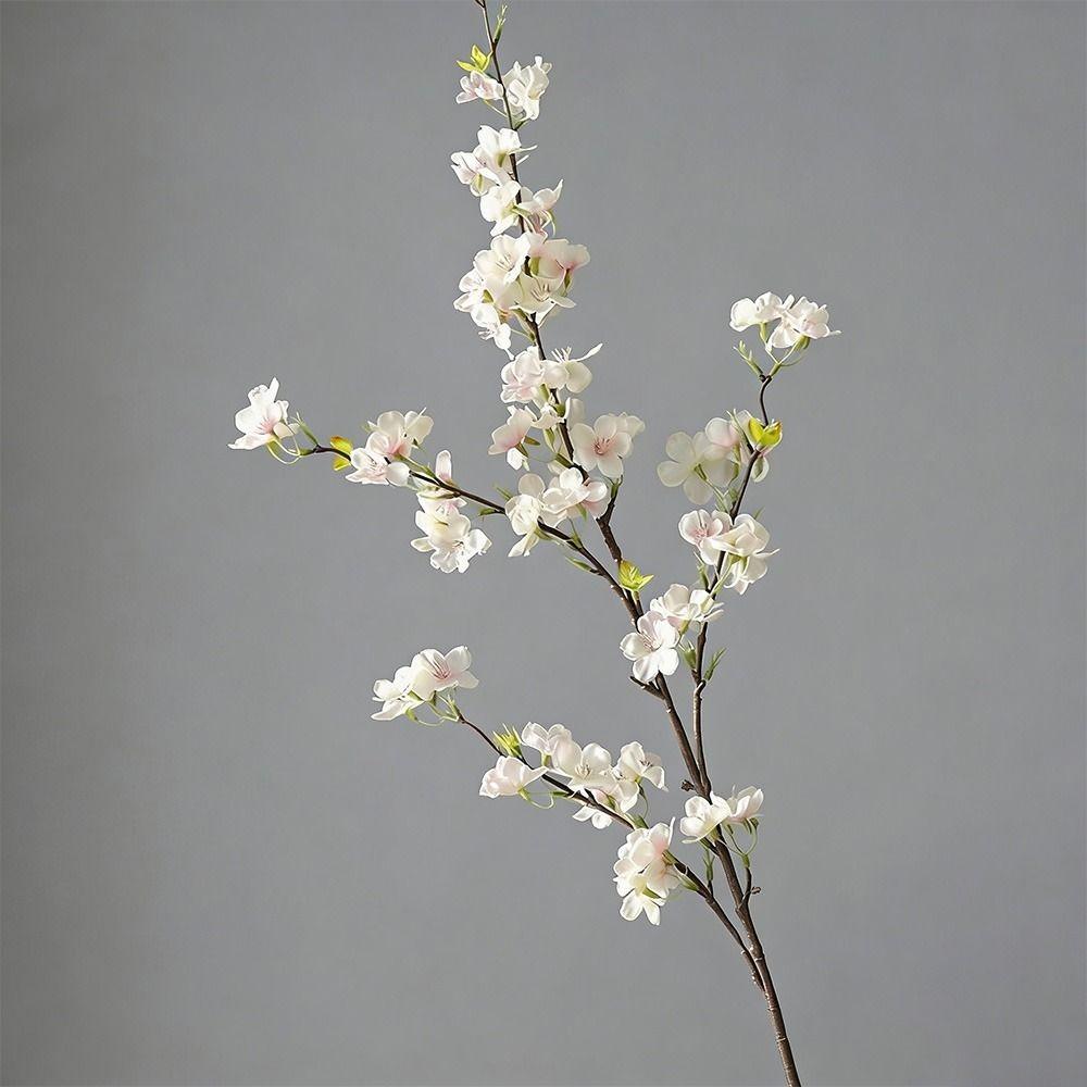 Durable Decorative Realistic Floral Artificial Cherry Blossom DIY Vase Arrangements Fake Cherry Blossom Silk Flower Home Decor