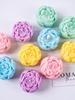 DIY Austin Flower Scented Candle Silicone Molds 3D Mini Rose Flower Handmade Soap Gypsum Resin Making  Ice Cake Mold Home Decor