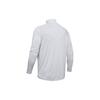 Under Armour Solid Logo Print Stand Collar Half Zip Retro Shoulder T-Shirt Men Tops White 1328495-014
