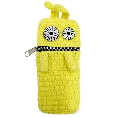 Makaronikante Garn Bleistift Brille Kleinteil Bleistift Monster Koreanisch Handgefertigt Etui, Beutel, Mehrzwecketui, Organizer, Etui, Design, Damen Aufbewahrung,