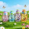 Water Bottle Children Cute Cartoon Straw Cup Portable Leak-proof Students Outdoor School High Temperature Pc Plastic Cup Manufacturer