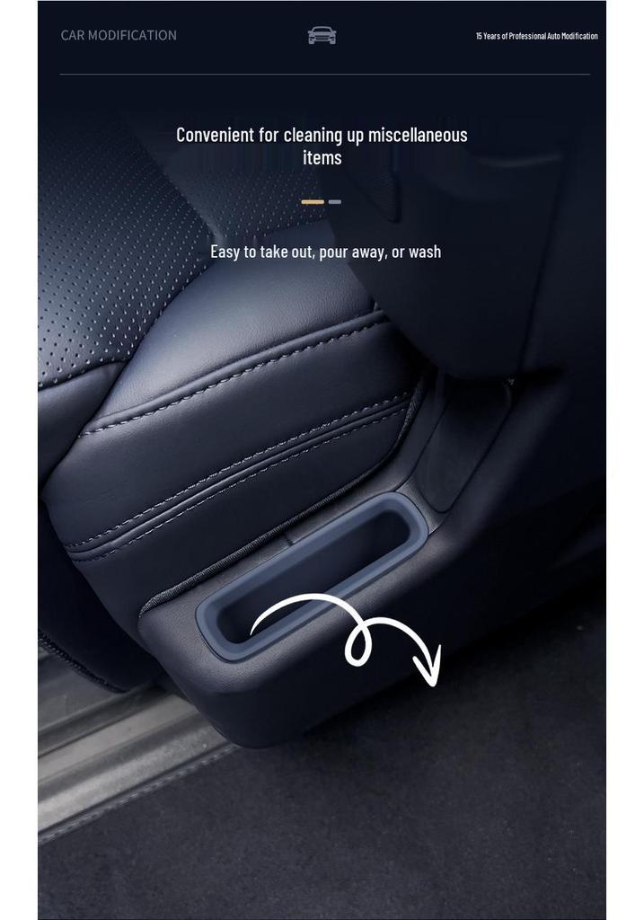 Zeekr 9X Second Row Seat Phone Slot Silicone Storage Box Accessory