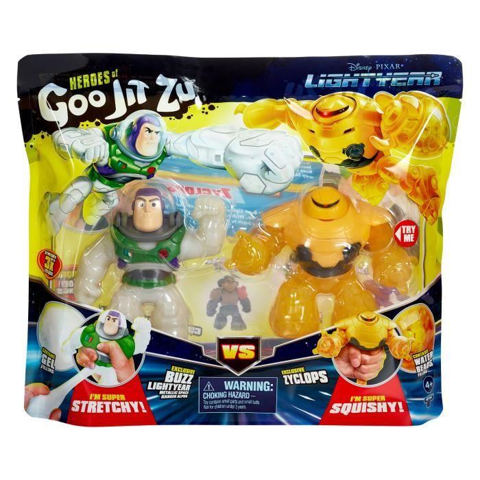 Set De 2 Figurines Heroes of Goo Jit Zu LIGHTYEAR - Buzz Vs Zyclops