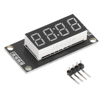 0,36 Zoll 4-stellige Digitalröhre LED Blaue Anzeige Segmentmodul mit Uhr TM1637 2 Pin IO 5V
