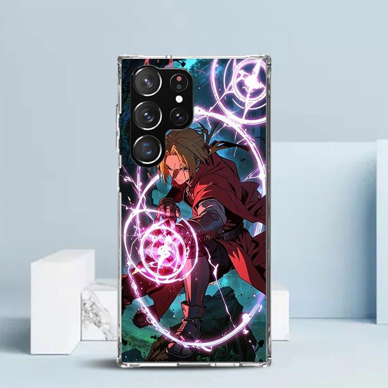 Anime F-ullmetal A-Alchemist Soft Cover for Samsung Galaxy S25 Edge S26 S24 S23 Ultra Phone Case S22 S21 Plus S20 FE Print Patte
