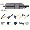 Kids Pretend Play Toy Tool Role Playing Wooden Simulation Repairman Waist Bag Set