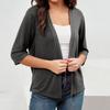 T Shirts For Women Pleated V-Neck Dressy Casual Blouses Printing Short Sleeve Summer Tops Loose Fit