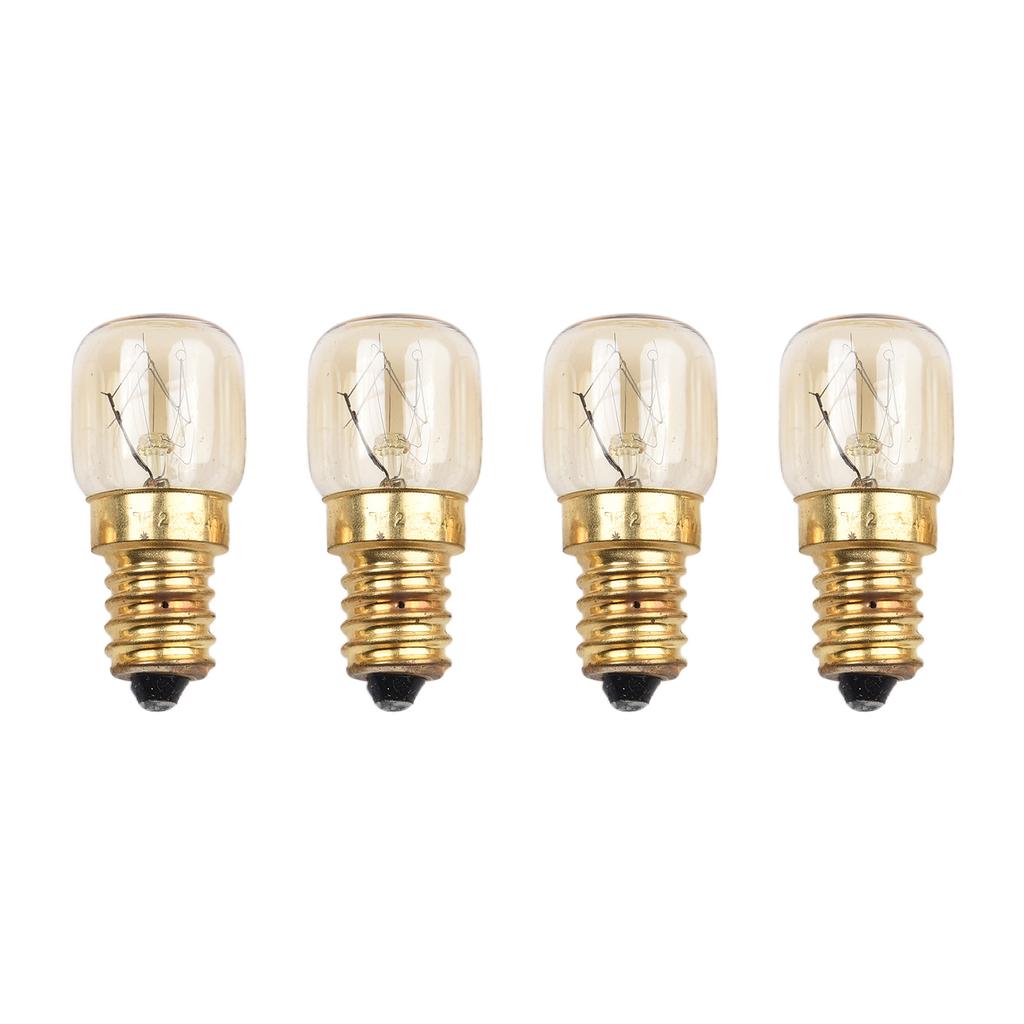 4PCS E14 Salt Lamp Globe Bulb 25W Light Bulbs 240V Refrigerator Oven Replacement Vintage Incandescent Bulbs