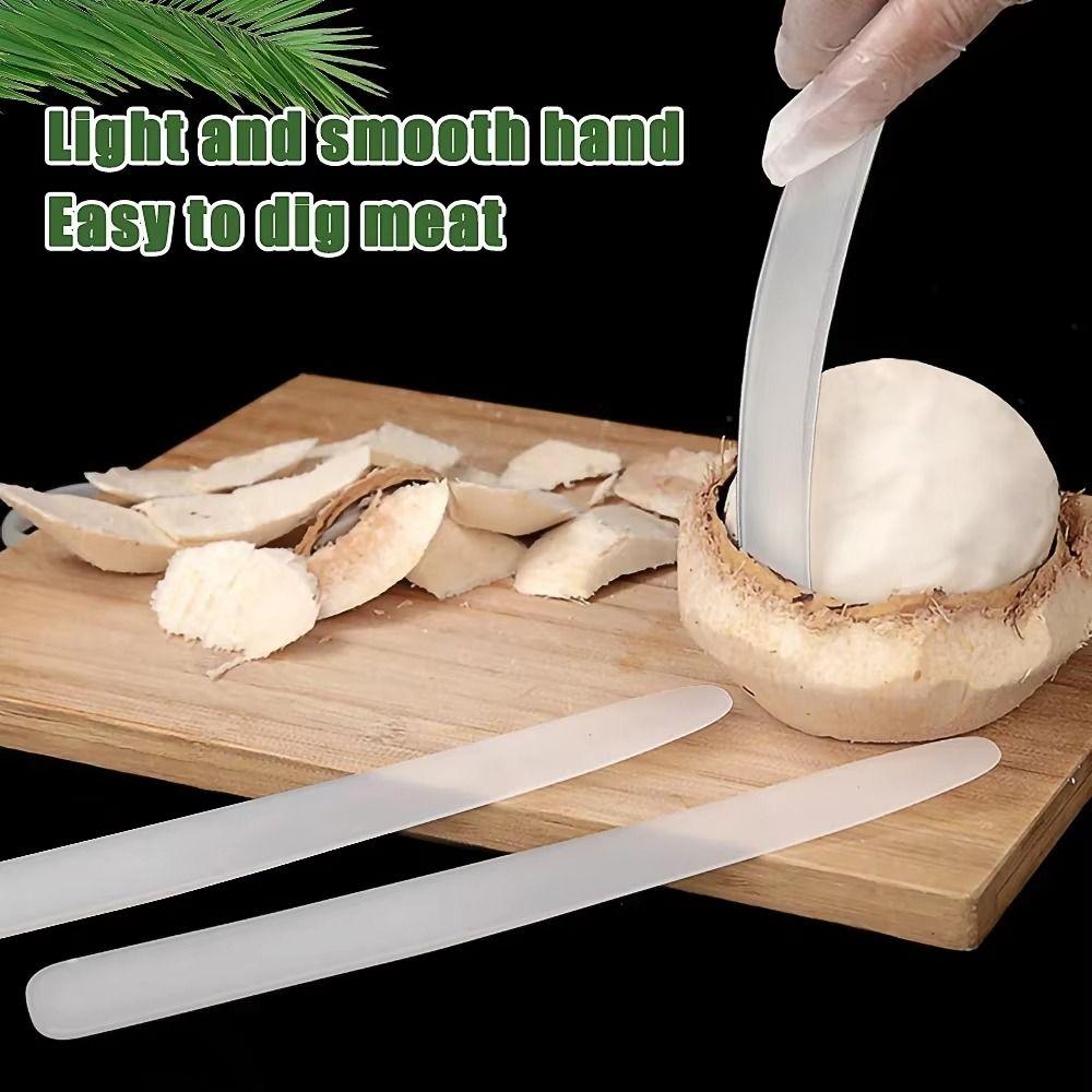 5Pcs Long Handle Coconut Opener Plastic Kitchen Gadget Durable Digging Coconut Tool  Extractor