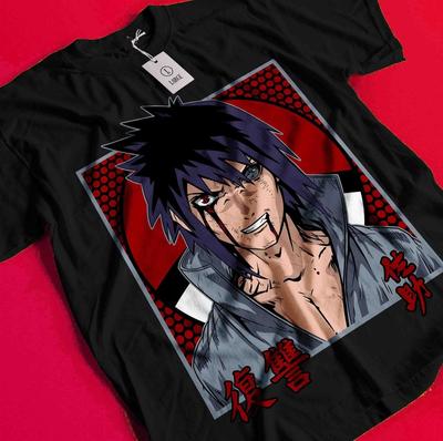 Sasuke Shirt Naruto T-Shirt Itachi Uchiha T-Shirt Madara Kakashi Orochimaru Tee AA379