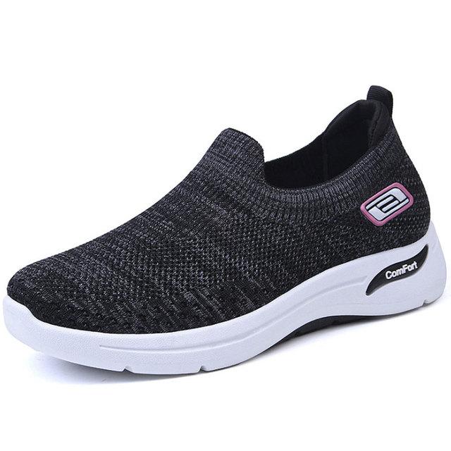 Damen Schuhtrend Frühling Damen Slipper Ballerinas Slip-On Damen Plateau Sportschuhe Lässige Sneaker Tennis Damenschuhe