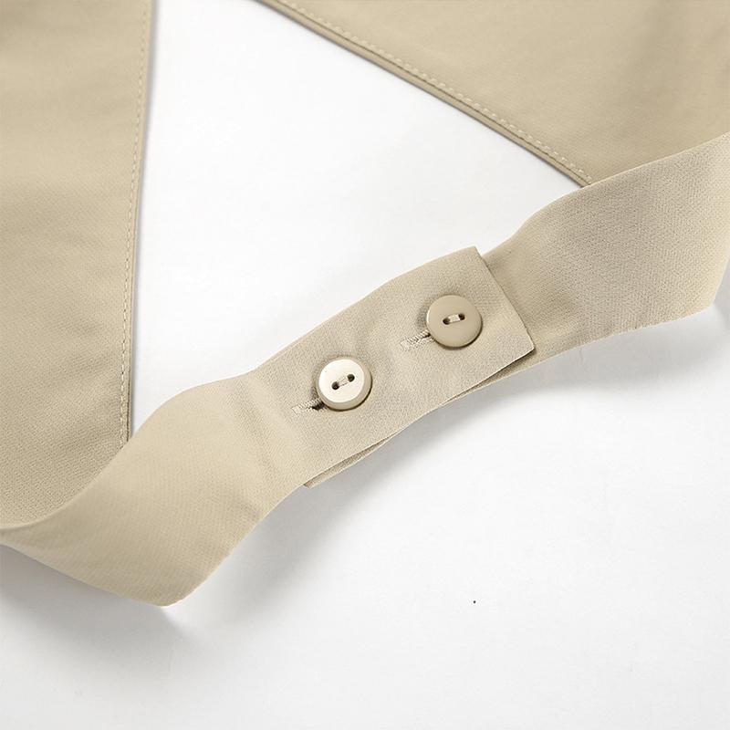 Conjuntos Elegantes para Mujer 2 Piezas Verano Nuevo en Conjuntos a Juego Estilo Commuter Sin Mangas Cuello en V Cuello Colgante Pantalones Cortos de Dos Piezas