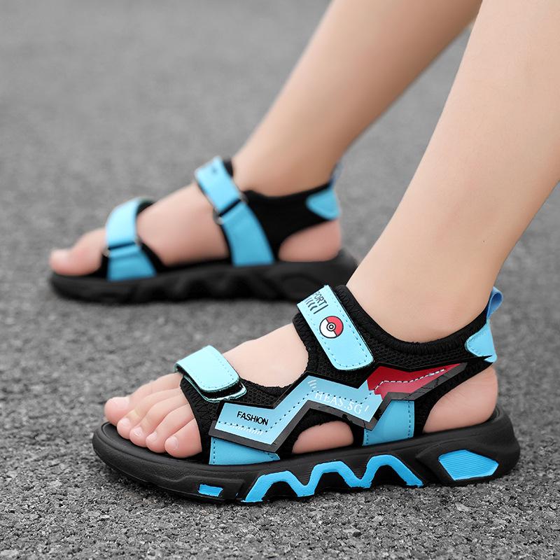 Boys' Trendy Non-Slip Summer Sports Sandals - Soft Sole for Kids