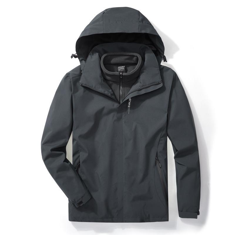 Women's & Men's 3-in-1 Detachable Couple's Jacket: Windproof, Waterproof, Cold-Resistant for Autumn & Winter