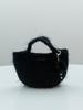 Ouel Handmade Boucle Knit Mini Bag_Black