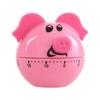 Pig Shaped Kitchen Mechanical Timer 60-Minute Countdown Reminder Easy To Use