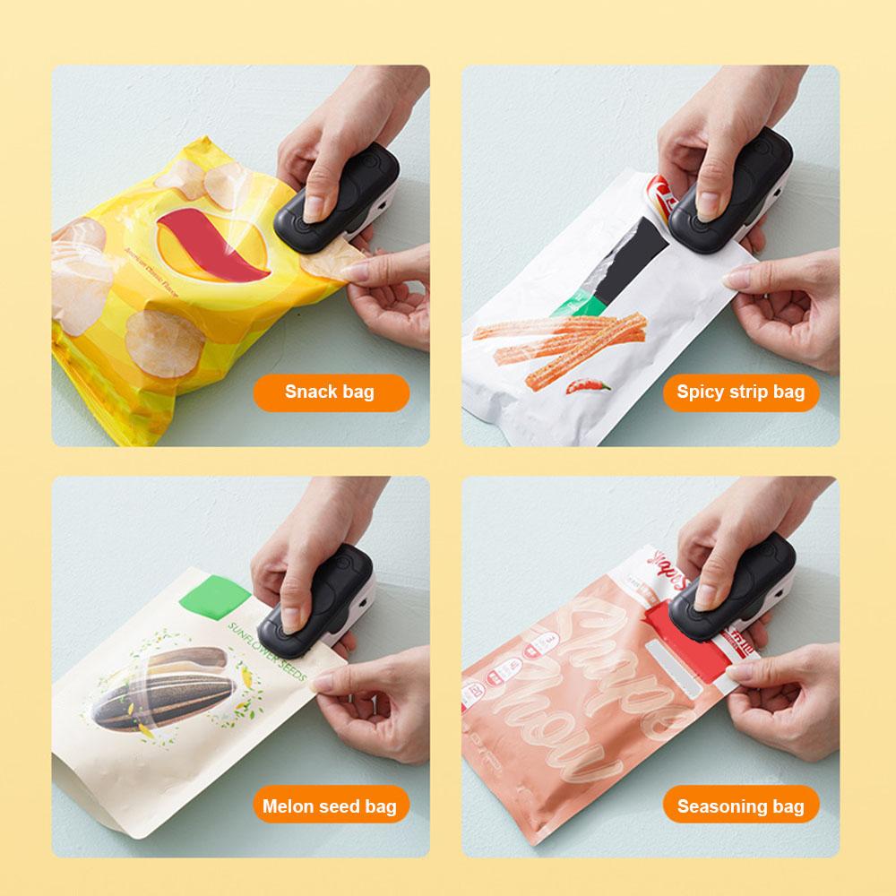 Mini Heat Bag Sealing Machine Package Sealer Bags Multipurpose Portable Thermal Plastic Food Bag Closure Clamp Kitchen Gadgets