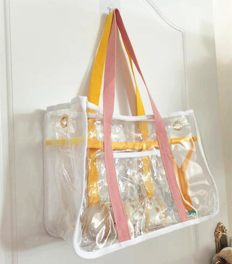 Children Sand Away Protable Transparent Bag Kids Toys Storage Bags Swimming Large Beach Bag for Towels Women Cosmetic Makeup Bag