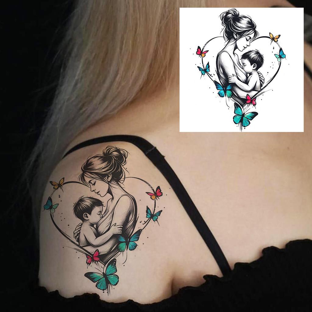 1 Sheet Graffiti Anchor Compass Temporary Tattoos For Adults Hands Necks Ankle, Fake Tattoo Stickers Waterproof Realistic Tatoos