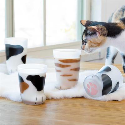 Copo de café com suco de leite, ótimo para leite, estilo japonês exclusivo, versátil, mais vendido, copos de água inspirados em gatos, feitos à mão e de alta qualidade