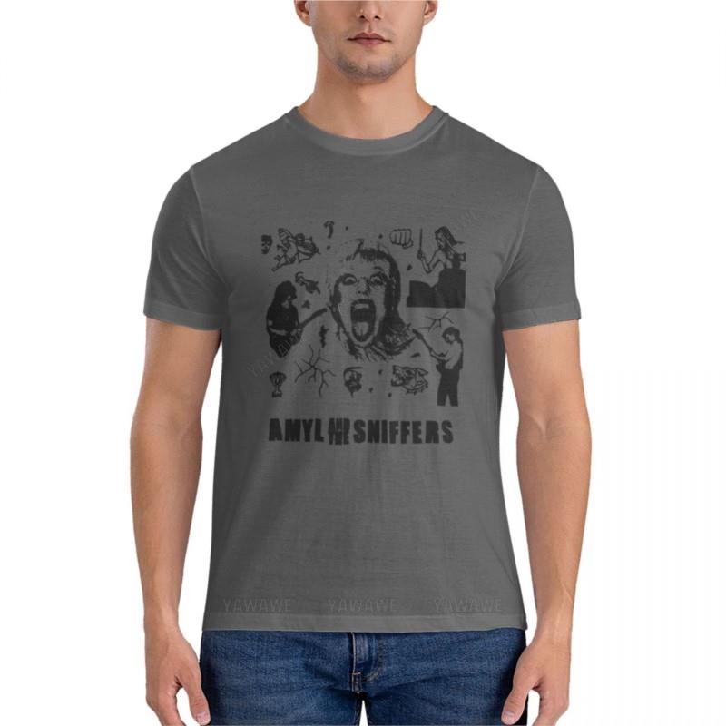 Amyl and the Sniffers Show and the EvaHN American Tour 2021 Graphic T-Shirt t shirts for men cotton kawaii clothes T-shirt short