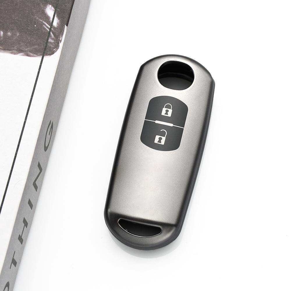 2/3/4 Tasten Gun Grey TPU Schlüssellos Für Mazda CX7 CX-9 3 4 CX30 2 3 6 Demio Atenza Axela CX-5 CX5 CX-3 Auto Schlüsselhülle Abdeckung