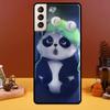 Roztomilá kreslená panda pro Samsung Galaxy S22 Ultra S20 S21 FE S10 S10e S9 Note 10 Plus Note 20 Ultra pouzdro na telefon