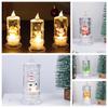 Santa Claus Christmas Candle Lamp Simulation Transparent Tears Light Home Decor