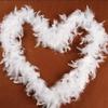 Shawl Scarf Fluffy Plume Ribbon Garland White Feather Boa Dress Up Costume Christmas Decoration