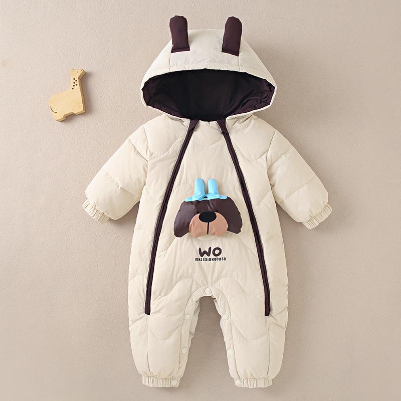 

New National Standard Baby Down Onesie - Winter Crawling Suit for Boys & Girls 73 cm