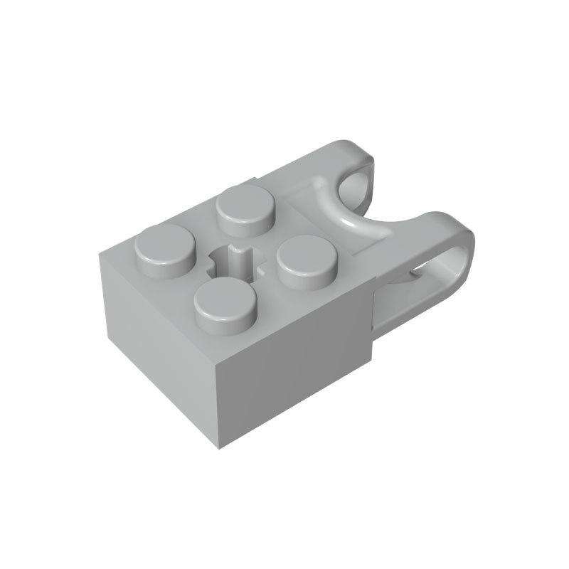 

10PCS 92013 Modified 2x2 Building Block Kit With Ball Socket Brick Particle Educational Toys Children Gift 10pcs світло-сірий колір