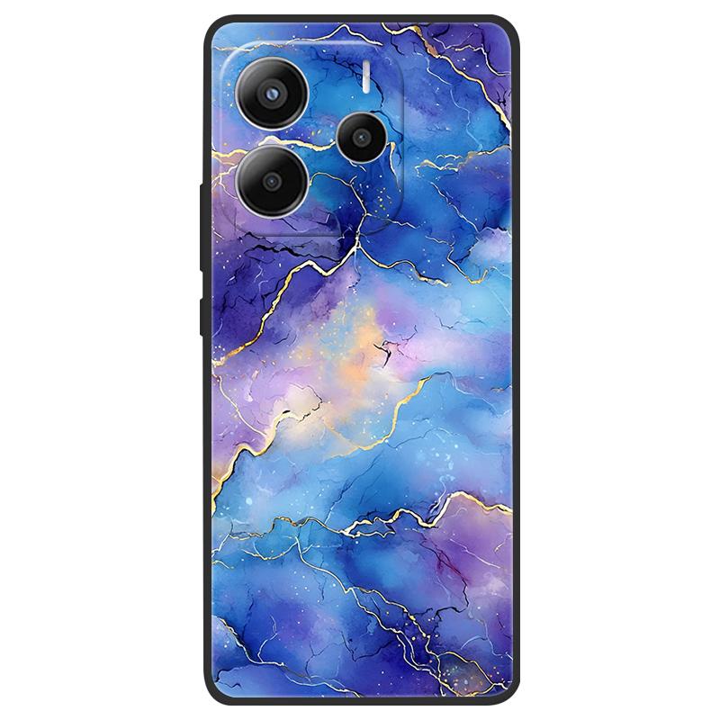 For Redmi Note 14 4G (Europe) Phone Case Marble Painting Pattern Soft Silicone Anti Drop Cover For Xiaomi Redmi Note14 4G Shell