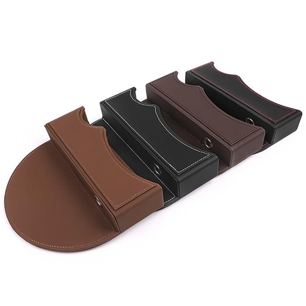 PU Leather Gap Storage Organizer, Multifunctional Gap Filler, Console Storage, for Cup Holder Cellphones Keys Cards