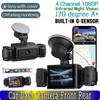 Car Dash Camera Built-in G-sensor Infrared Night Vision 4 Channel 1080P 170 Degree A+ Front Rear Inside Driving Video Recorder