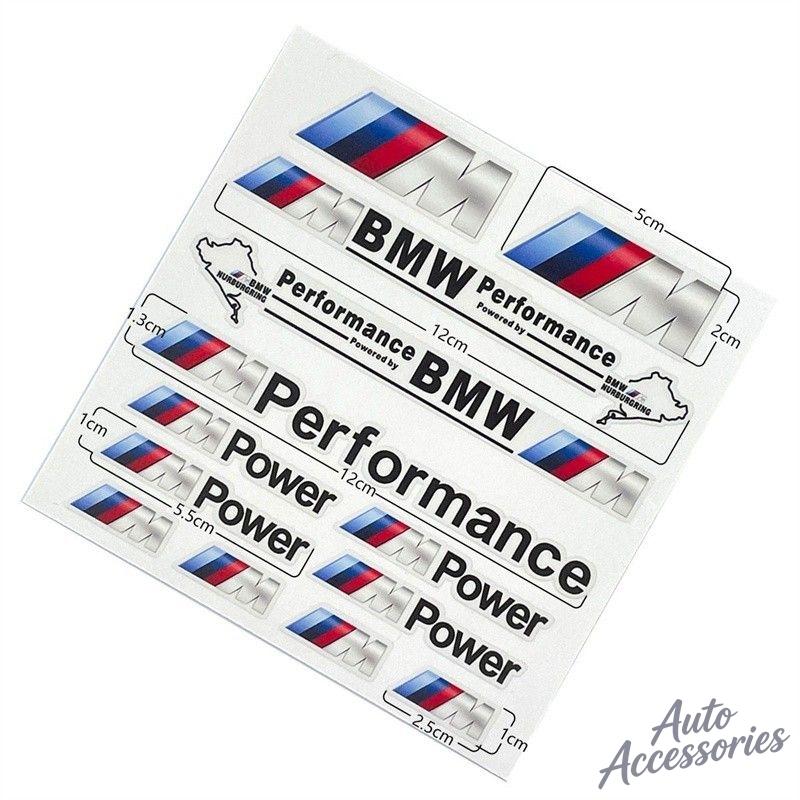 Car Body Sticker DIY Modification Waterproof Fuel Tank Reflective Decal For BMW M Performance E46 E90 F20 E39 E91 E87 E60 F10 X3 Npmk56