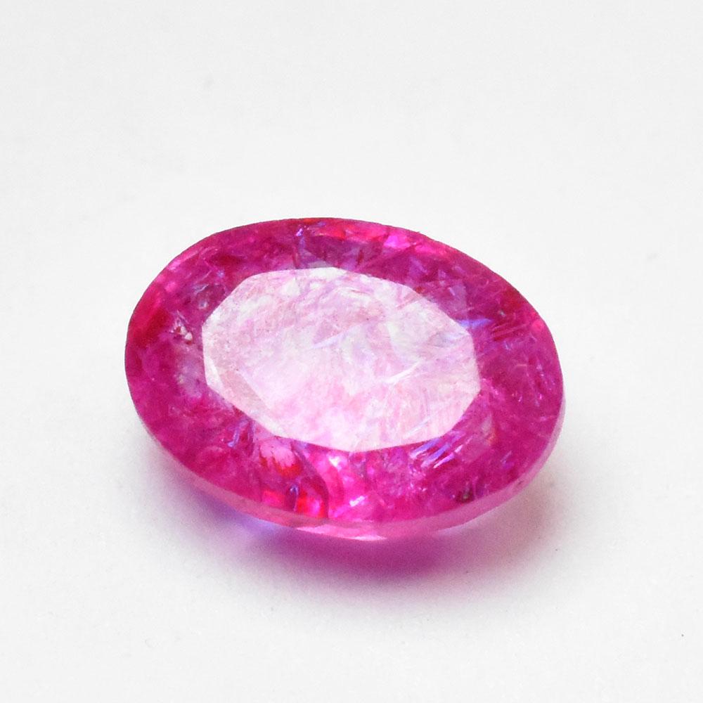 Natural Pink Sapphire Loose Gemstone 1.55 ct Oval Cut for Gifts September Birthday Birthstone