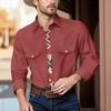 Men'S Fashionable Lapel And Shoulder Length Short Sleeved Casual Top