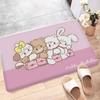 Cute Cartoon Mikko Cat Bathroom Mat Anti-slip Absorb Water Long Strip Cushion Bedroon Mat Hotel Decor Mat