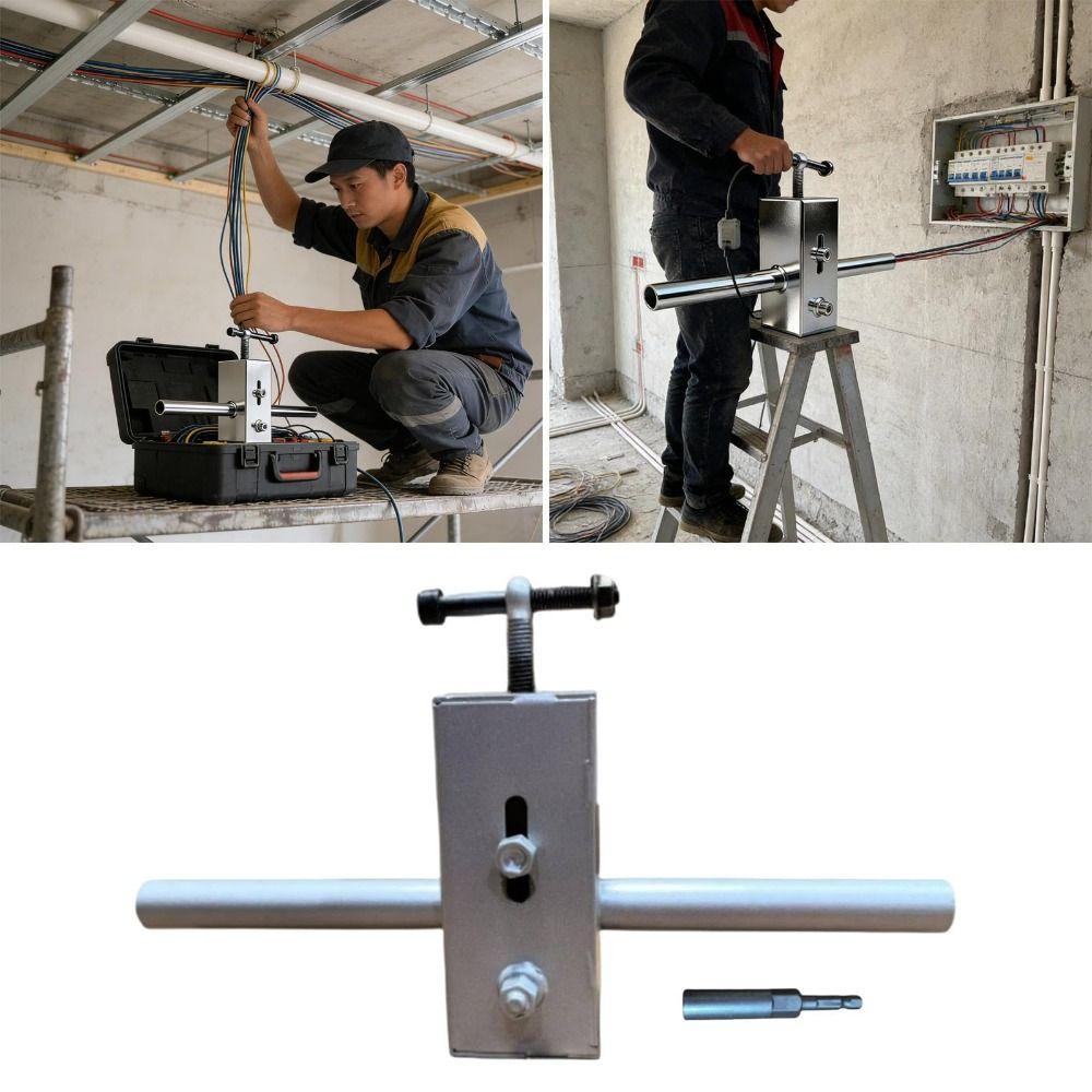 Metal Wall Wiring Machine Compact Automatic Wire Puller Building Pre Embedding