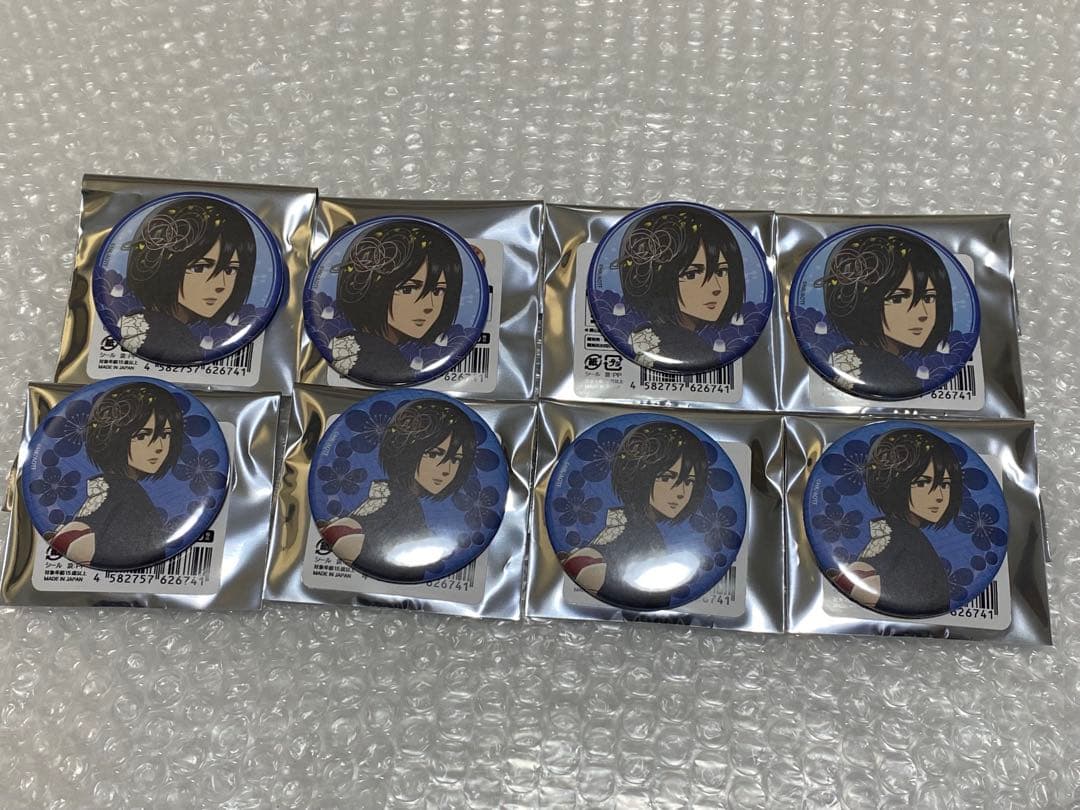 

[USED] Attack on Titan New Year s Can Badge Mikasa
