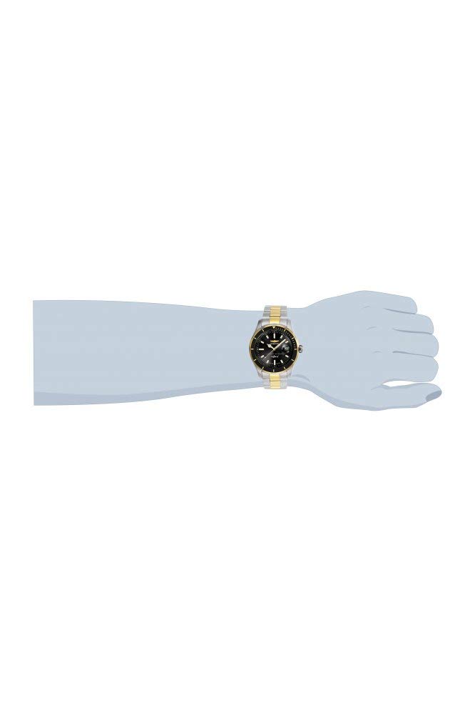 Pro Diver Watch 44mm Stainless Steel Gold Stainless Steel Black Dial 515 Quartz 25814 Gold [Invicta] + Men's [Item]