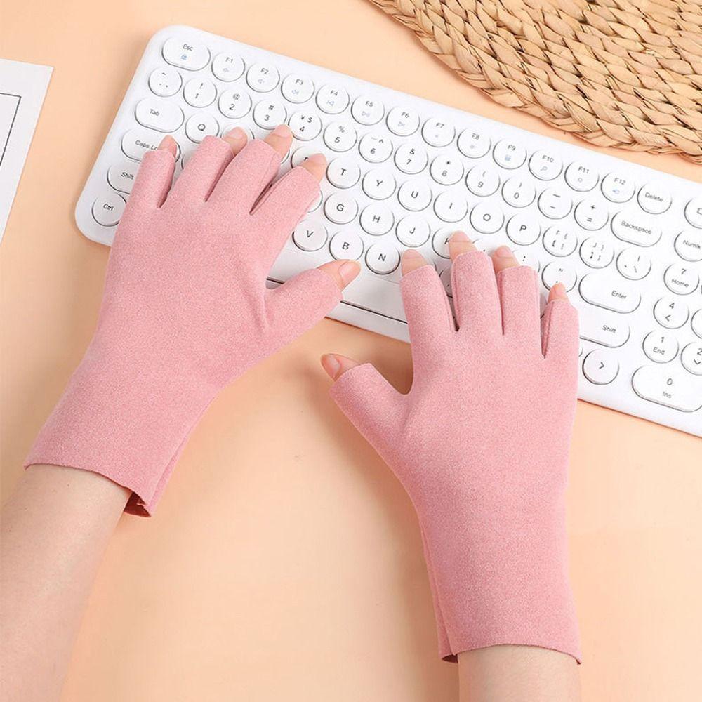 

Вождение и велоспорт, осенние, анти-УФ-зимние перчатки с полупальцами, перчатки без пальцев, женские варежки, бархатные