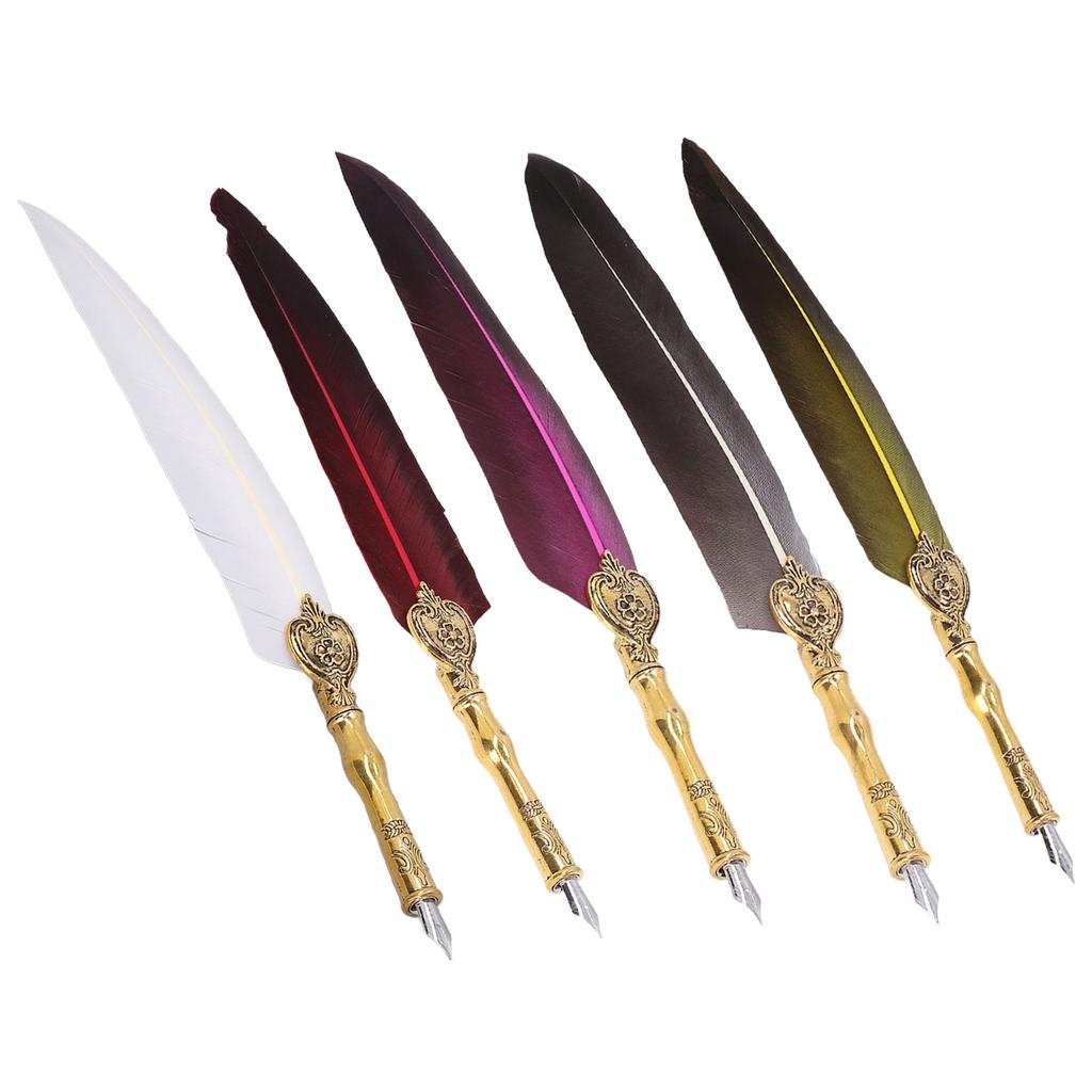Pen Fluent Comfortable Writing Vintage Elegance Exquisite Workmanship Quill Pen for
