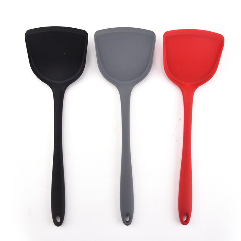 Silicone Kitchen Utensils Set: 6-Piece Non-Stick Color Dot Shovel, Spoon, and Steak Shovel.