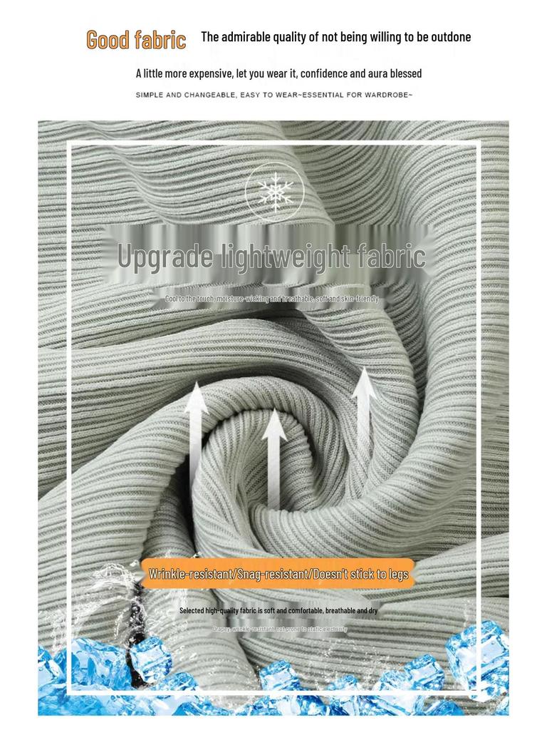 Damskie letnie spodnie haremowe z zielonego jedwabiu lodowego 2024: Wyszczuplające, drapowane, cienkie spodnie dresowe do sportu