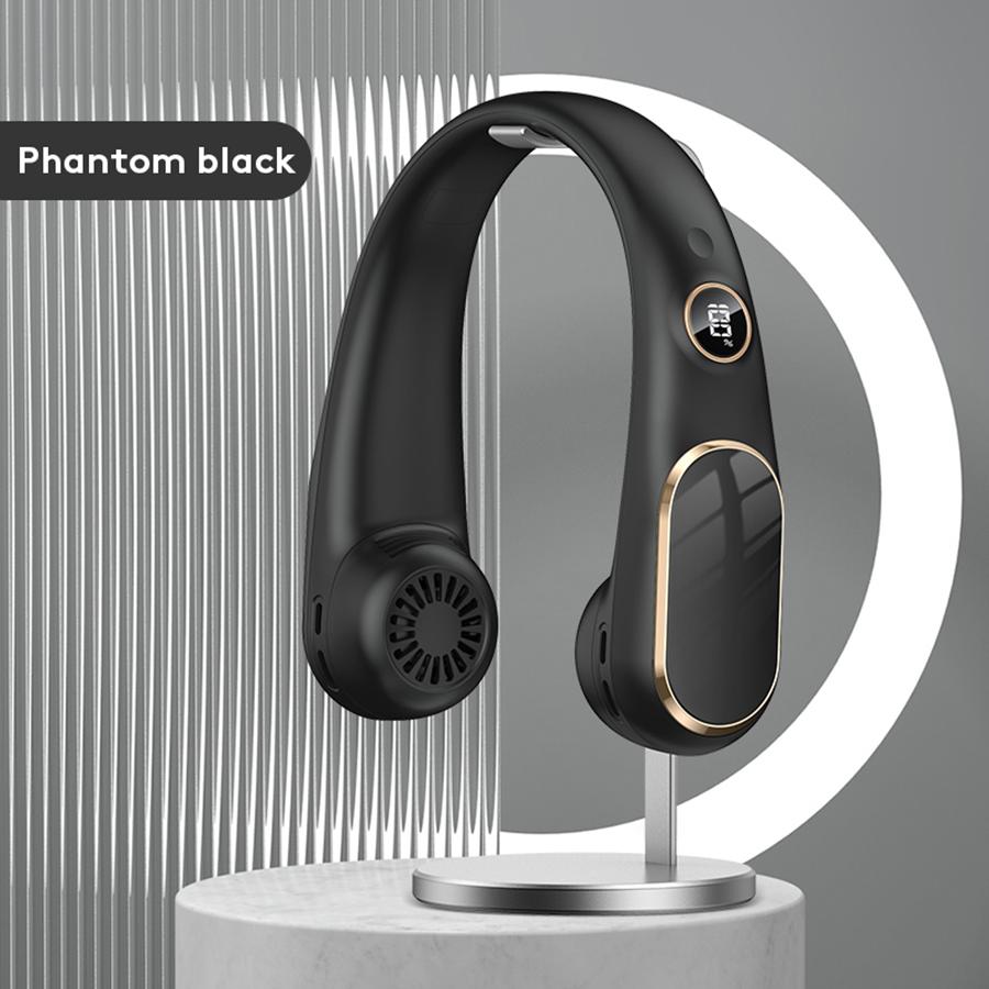 2024 New Wearable Neck Fan Portable Rechargeable Cooling Fan Bladeless Neck Fan Portable Air Conditioner for Outdoor Office